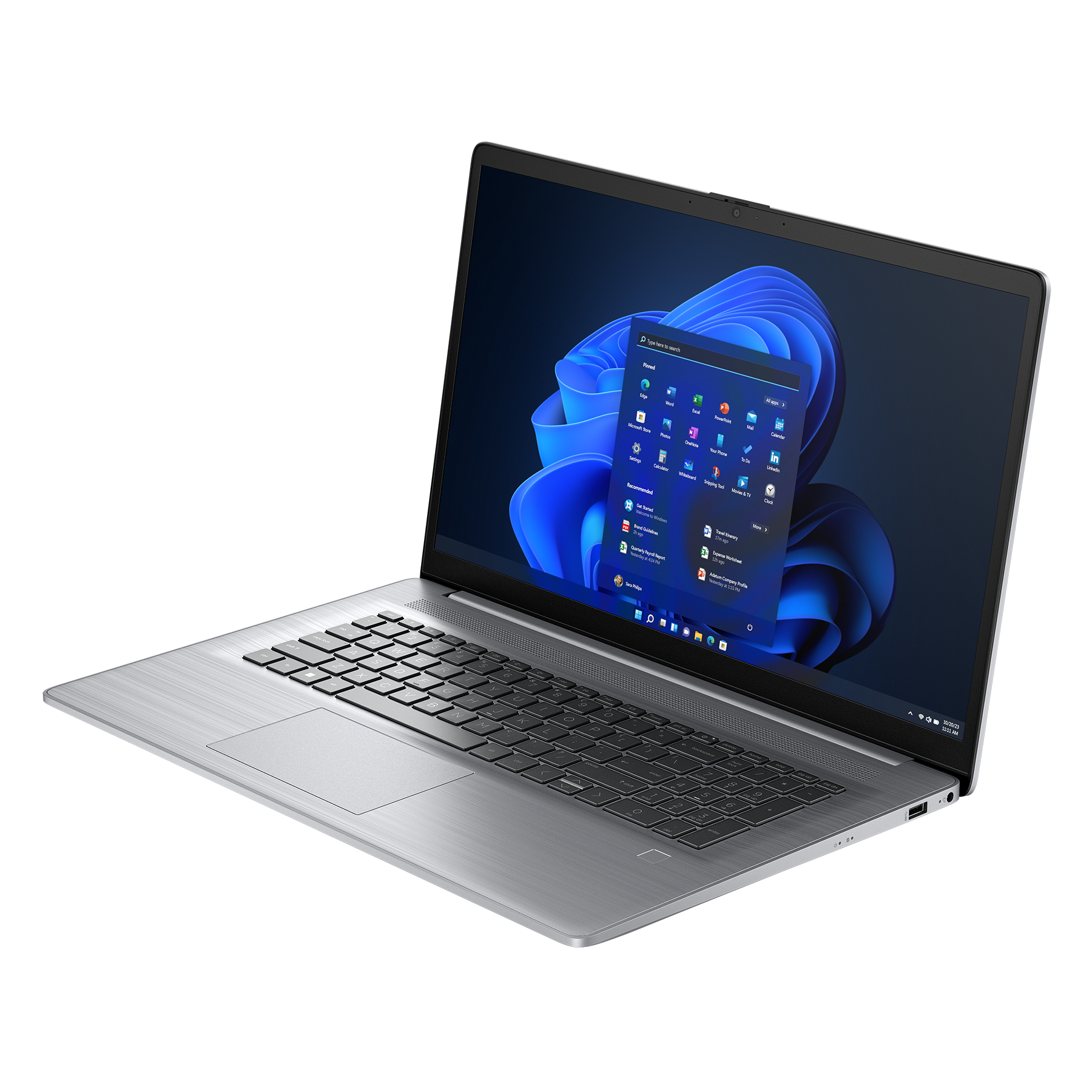 Display, HP 64 RAM, Windows ProBook Silber GB 11 Pro, 2021 4000 470 Pro i7-1355U, Zoll SSD, Core™ G10, Office Prozessor, 17,3 Intel® Notebook + GB i7 Core mit