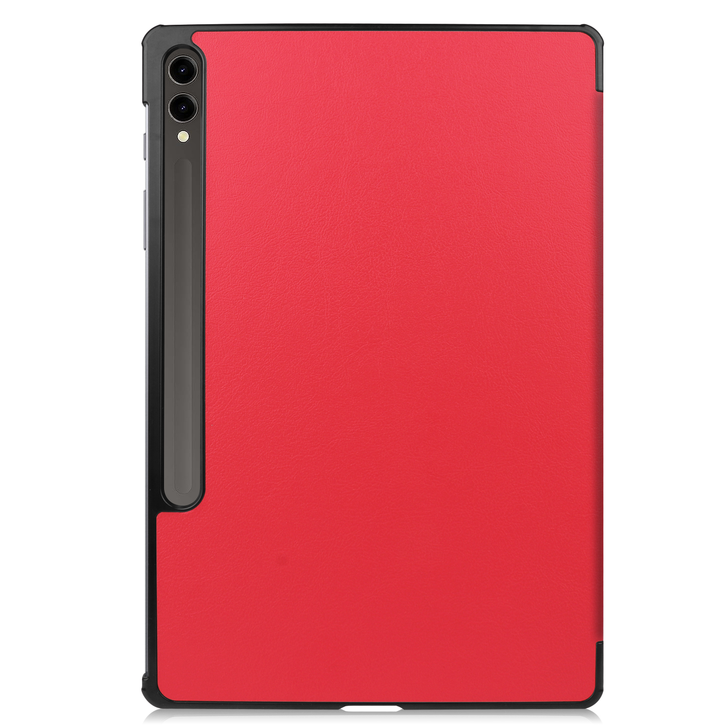 LOBWERK Hülle S9+ Rot Plus für Samsung SM-X816B Kunstleder, 12.4 SM-X810 Bookcover Tab SM-X818U 2023 Schutzhülle Zoll