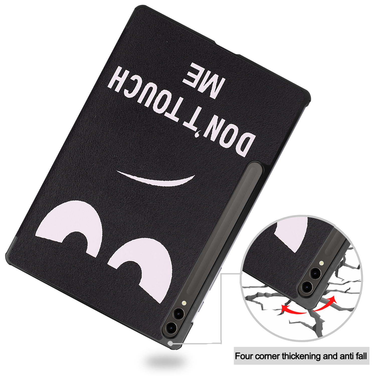LOBWERK Hülle Schutzhülle Bookcover für S9+ SM-X818U Tab 12.4 SM-X810 Kunstleder, 2023 Zoll Mehrfarbig Plus SM-X816B Samsung