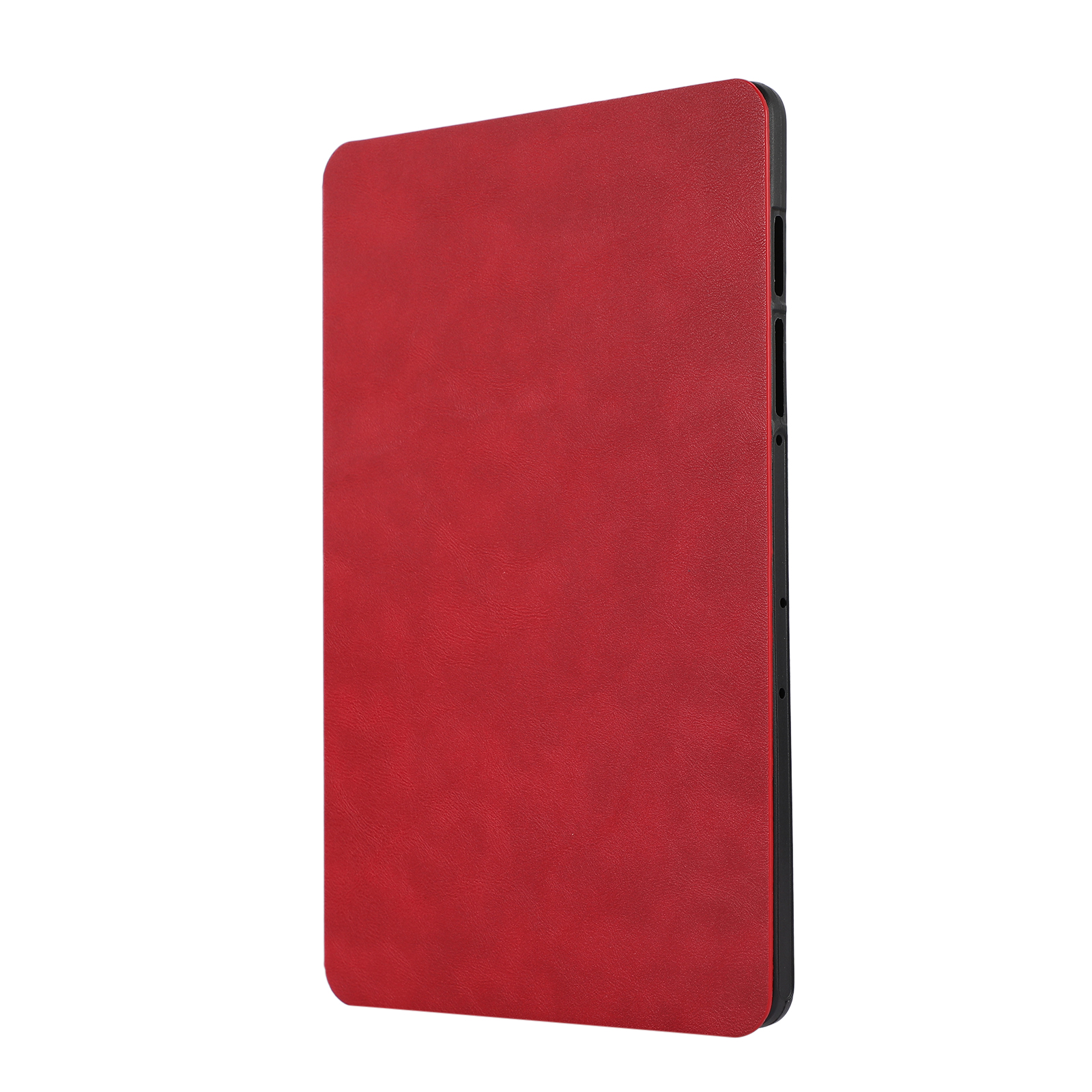 LOBWERK Hülle Schutzhülle Bookcover für Tab 2023 Zoll Kunstleder, SM-X810 SM-X818U Plus 12.4 Rot Samsung SM-X816B S9