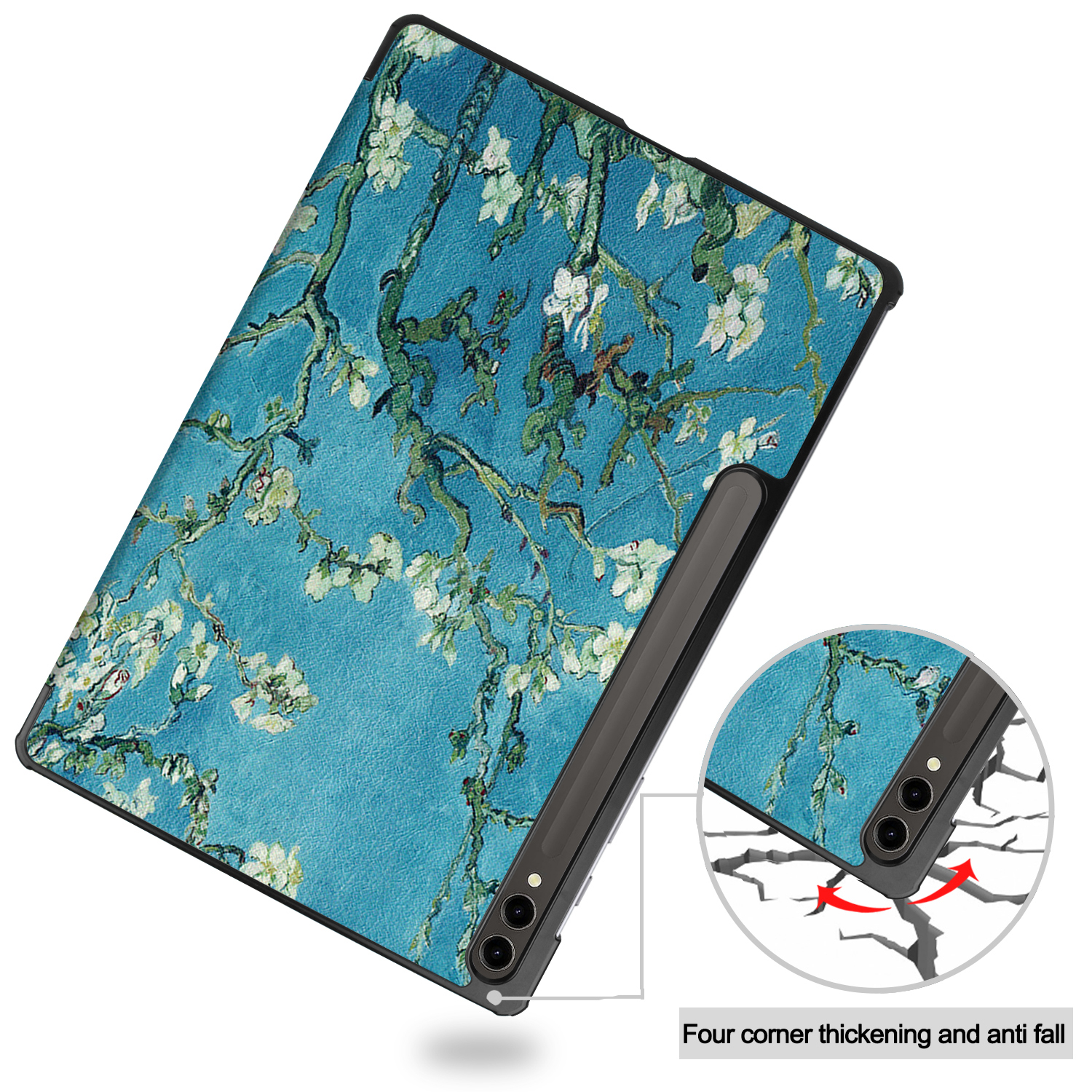 LOBWERK Hülle Schutzhülle Kunstleder, Zoll S9 Samsung Bookcover SM-X910 14.6 für Tab Mehrfarbig Galaxy Ultra SM-916B