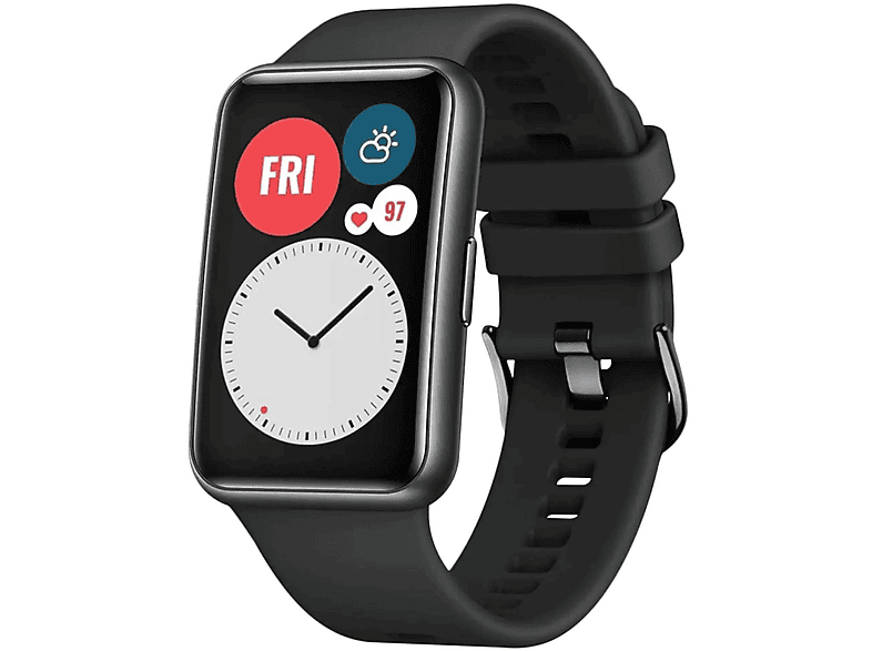 Huawei, Watch Schwarz Armband, FIXED FIXSSTB-1054-BK, FIT,