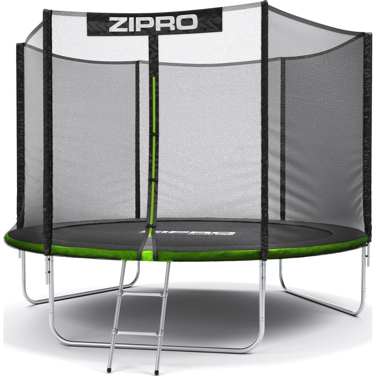 10FT ZIPRO Pro Trampolin, 312cm Jump schwarz