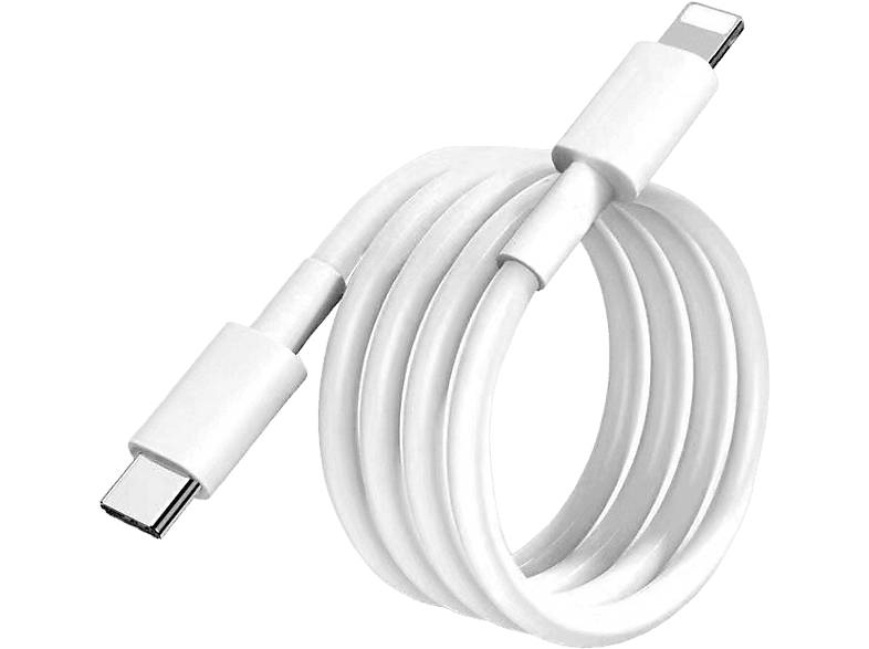 VENTARENT Lightning zu USB C Ladekabel iPhone 14 / 13 / 12 / 11 Pro Max Mini / XS / SE 2020 Datenkabel 2 Meter, Ladekabel, 2 m, Weiß