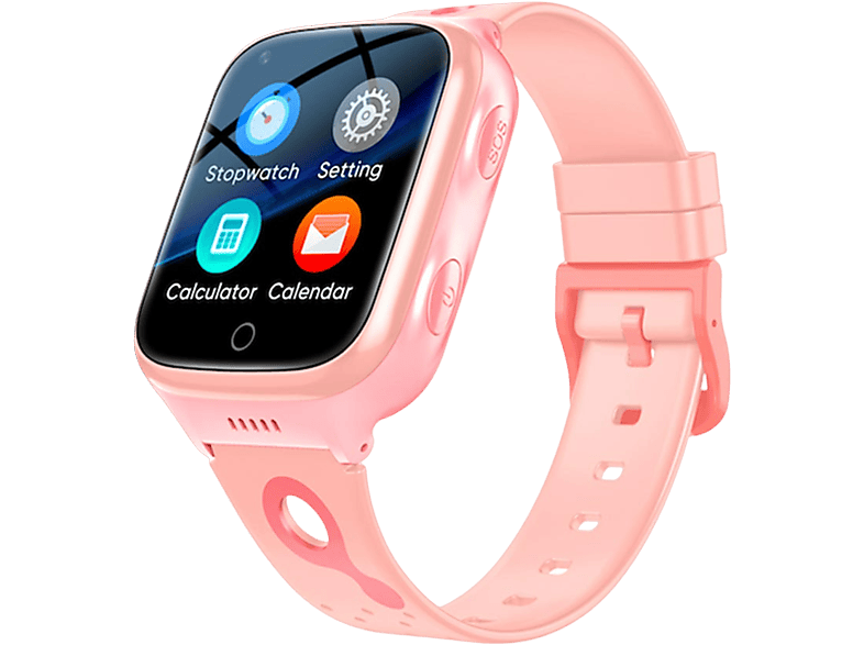 CARNEO Guard Kinder GPS + 4G Platinum pink, Smartwatch, Pink