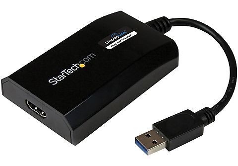 Cable HDMI - Adaptador Gráfico Externo Multi Monitor USB 3.0 a HDMI HD  Certificado DisplayLink para Mac y PC STARTECH, Negro