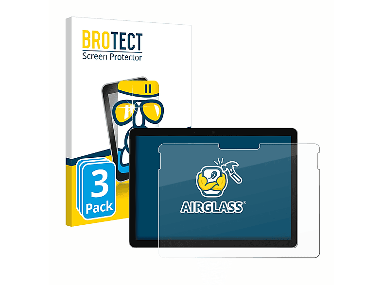 BROTECT 3x Airglass klare Schutzfolie(für 4) Microsoft Go Surface