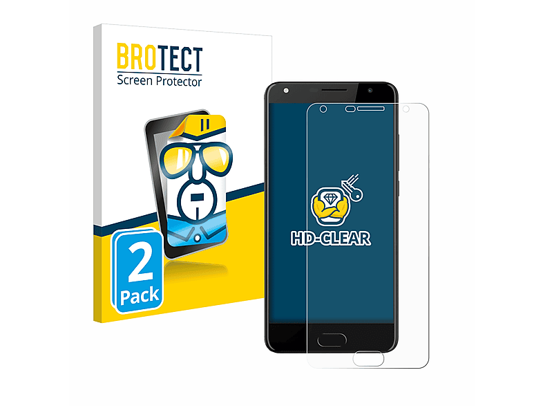 BROTECT 2x klare Schutzfolie(für Energy Sistem Phone Pro 3)