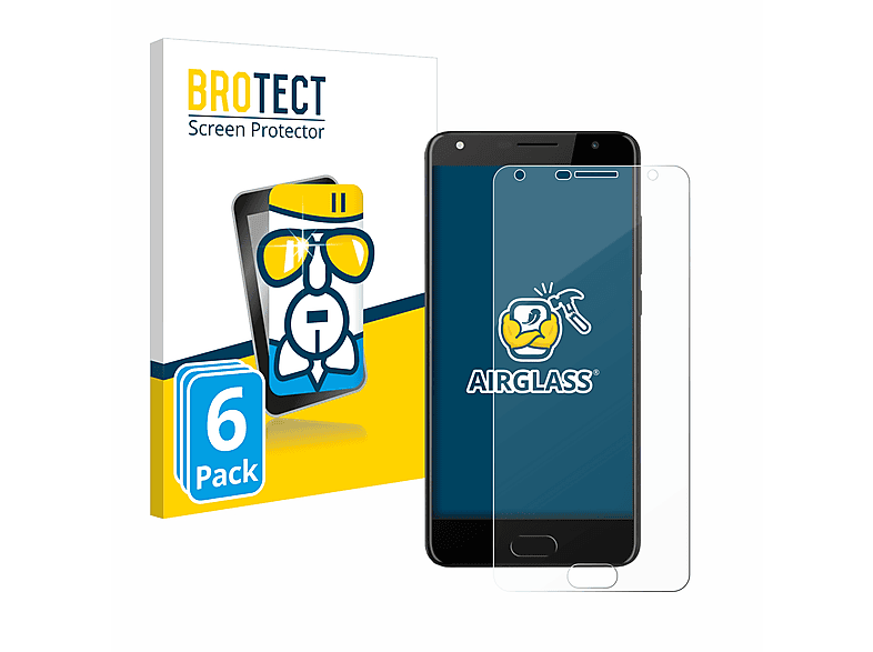 BROTECT 6x Airglass klare Schutzfolie(für Energy Sistem Phone Pro 3)
