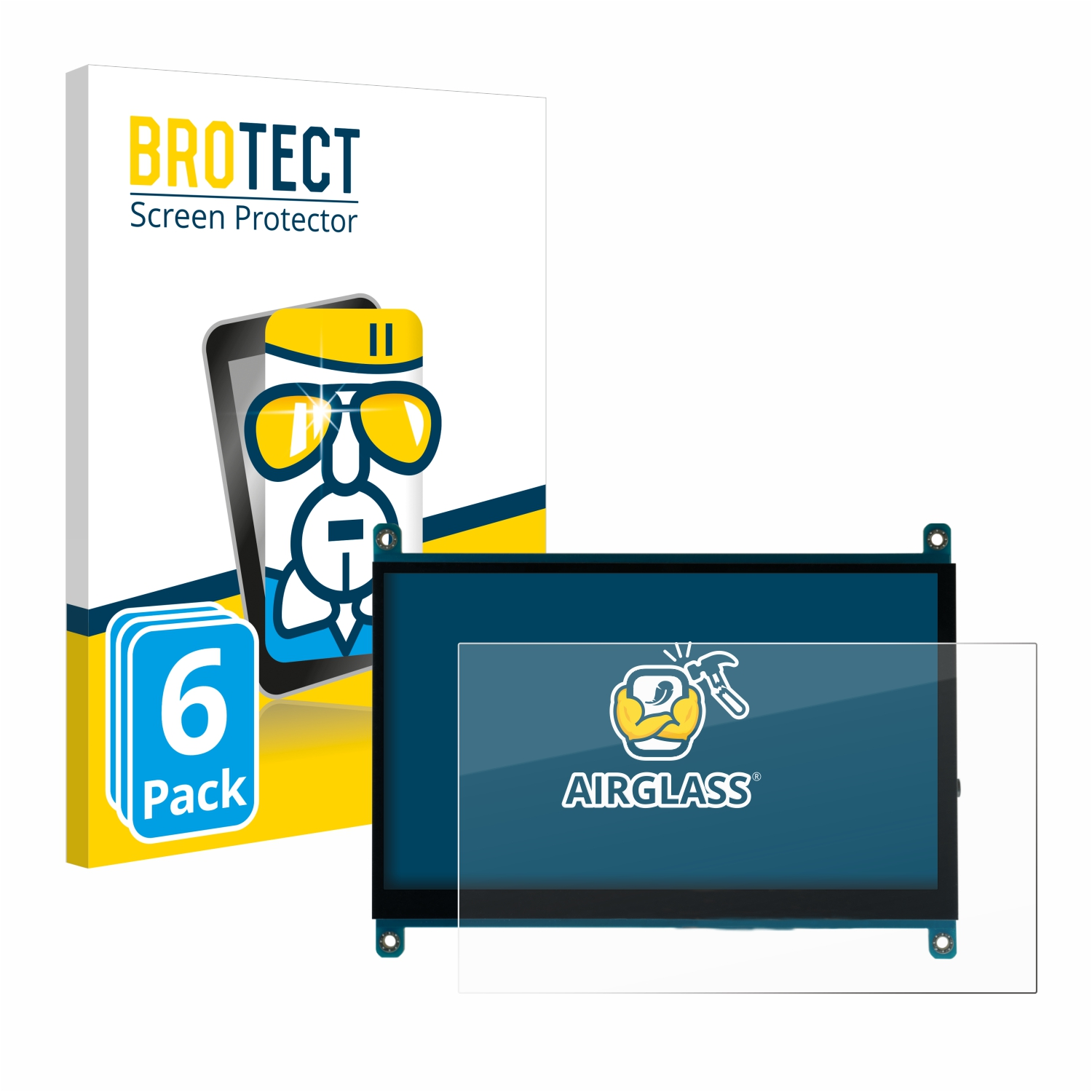 BROTECT 6x Airglass klare Schutzfolie(für LCD 7\