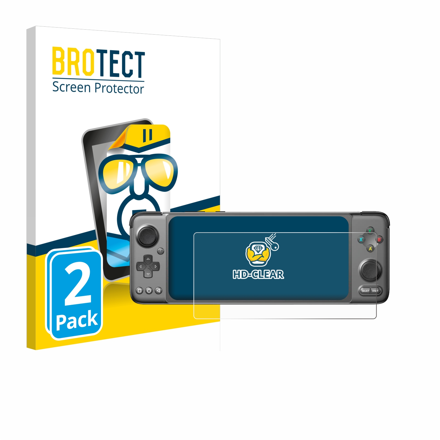 BROTECT 2x klare Gaming Plus Android GPD Handheld) XP Schutzfolie(für