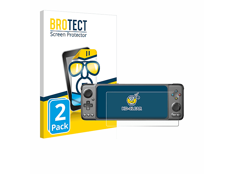 BROTECT 2x klare Schutzfolie(für GPD XP Plus Android Gaming Handheld) | Schutzfolien & Schutzgläser
