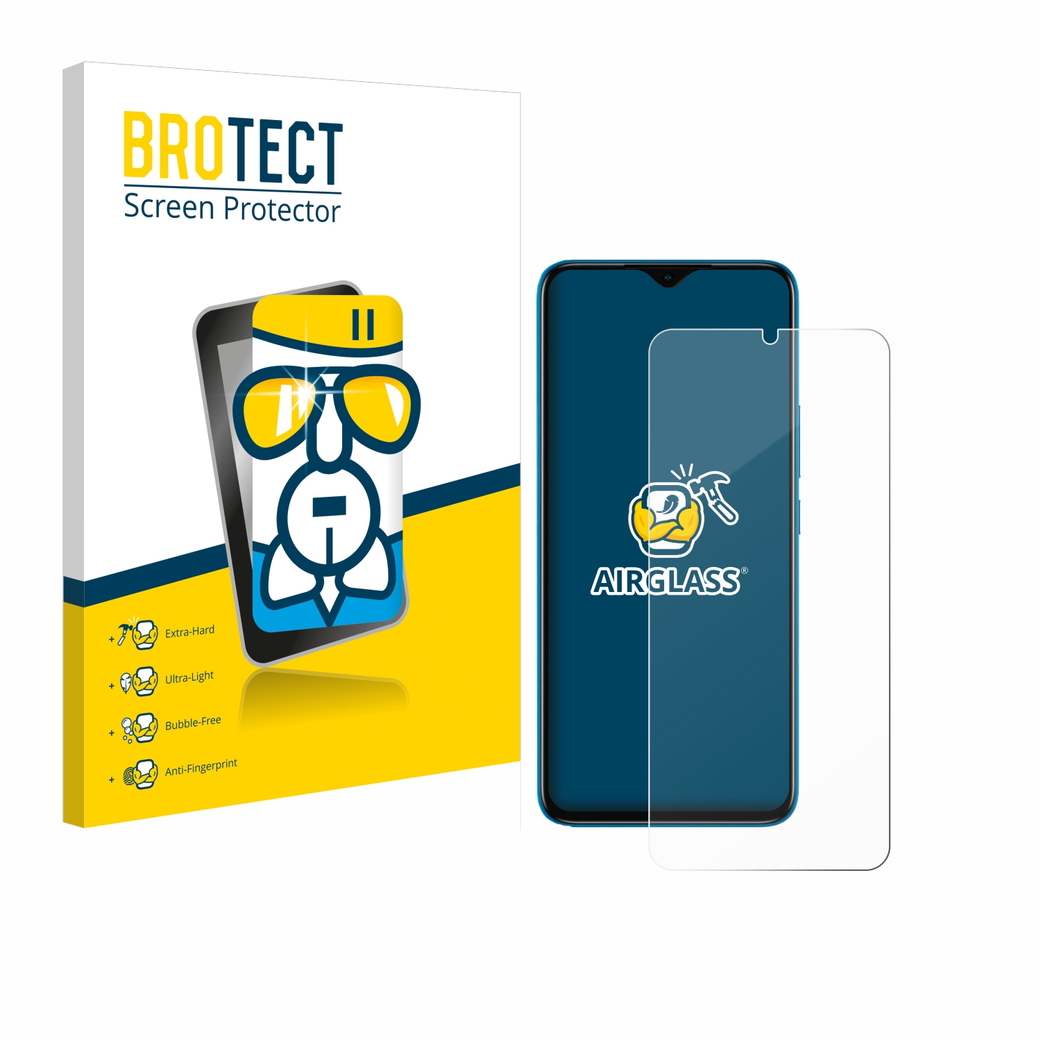 BROTECT Airglass klare Schutzfolie(für Infinix HD) Smart 6