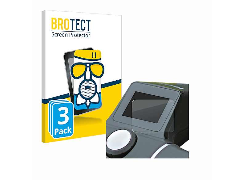 BROTECT 3x Airglass matte Schutzfolie(für Motocaddy M7 Remote Electric Trolley)