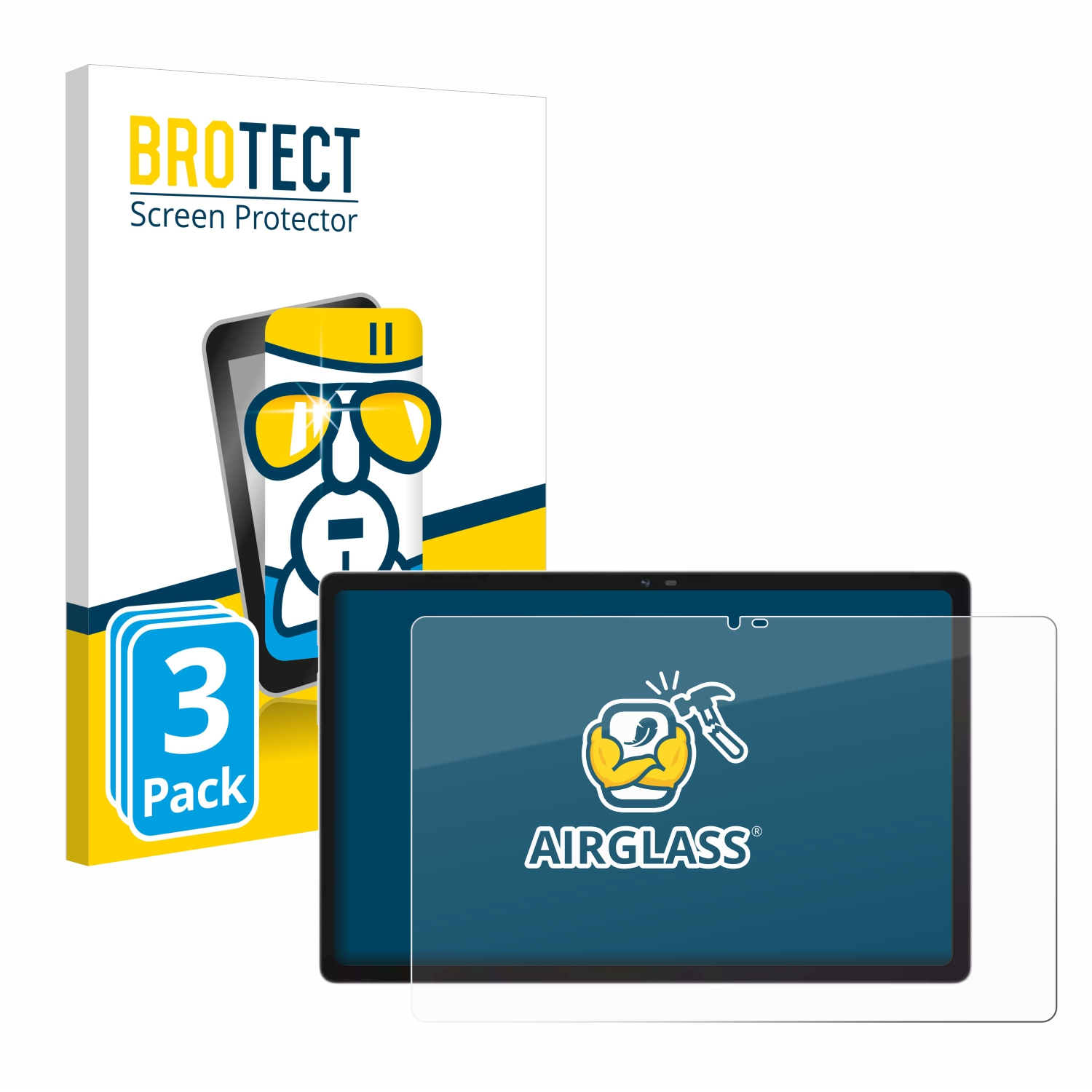 klare Airglass BROTECT 15) Schutzfolie(für Pad Oscal 3x