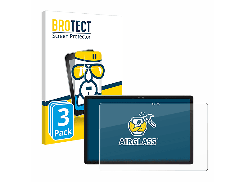 Airglass BROTECT 15) klare Pad 3x Oscal Schutzfolie(für