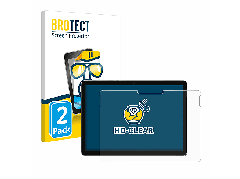 BROTECT 2x klare Schutzfolie(für Microsoft Surface Go 4)