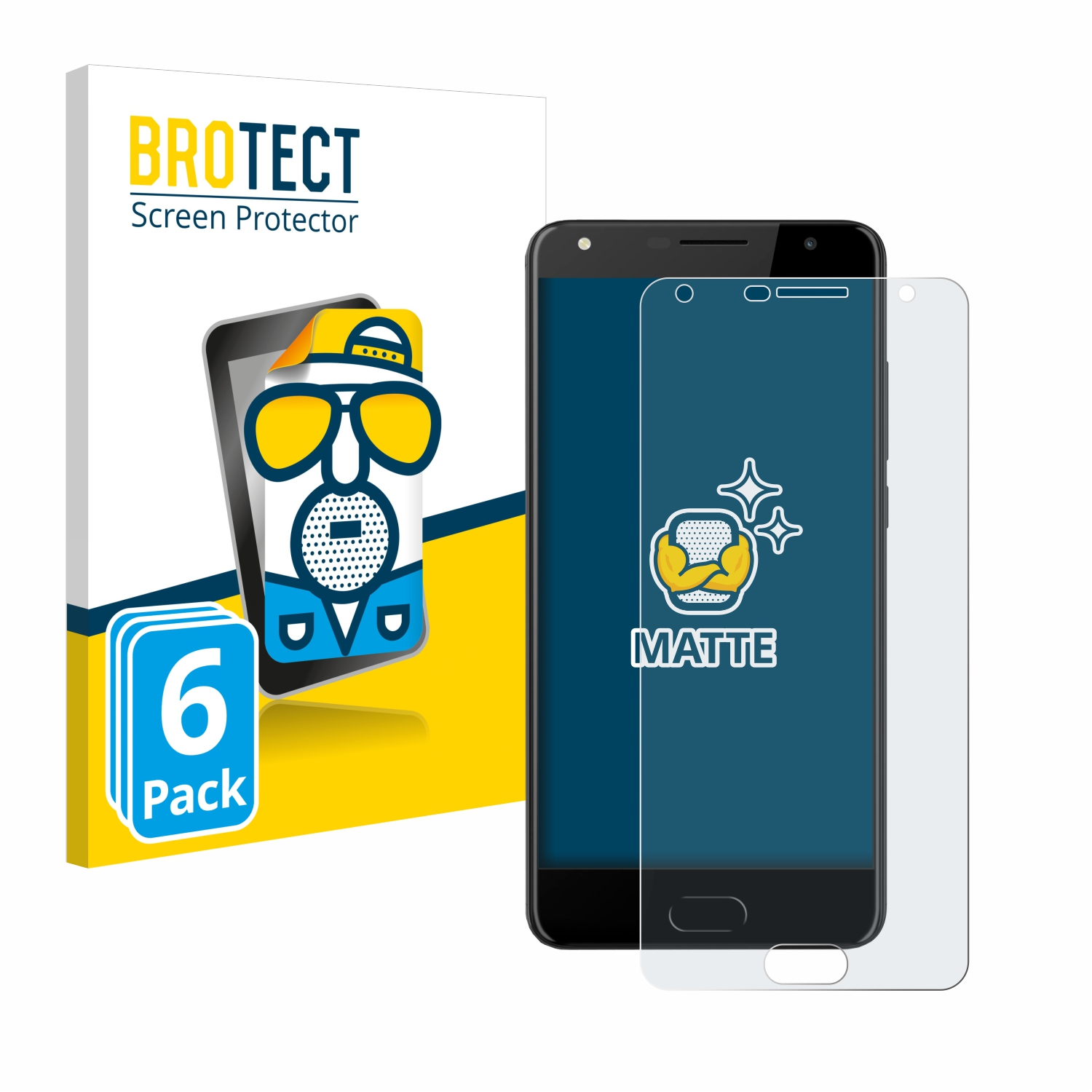 BROTECT 6x matte Schutzfolie(für Energy 3) Phone Pro Sistem
