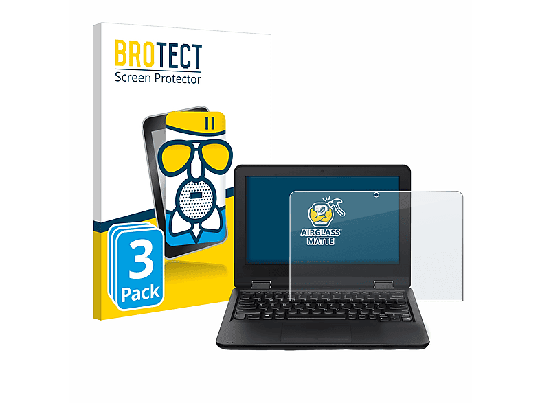 BROTECT 3x Airglass 11e Schutzfolie(für Yoga matte 5.Gen) Lenovo ThinkPad