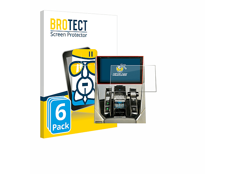 BROTECT 6x Touch) 4 DS klare Airglass Schutzfolie(für Smart