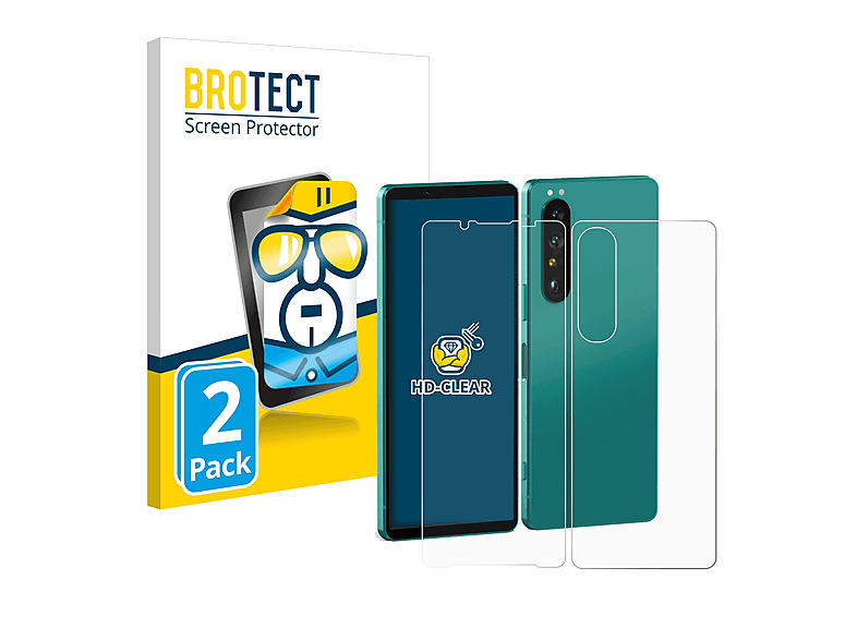 BROTECT 2x klare Schutzfolie(für Sony Xperia 1 V)