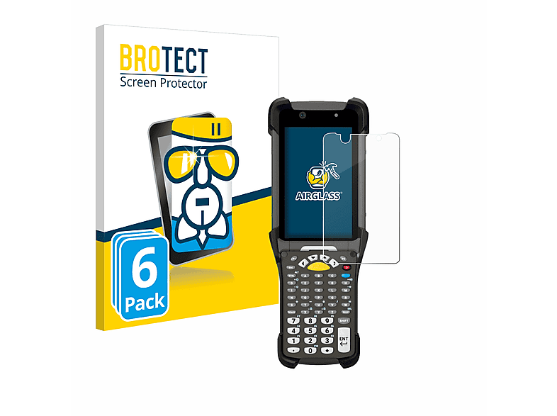 BROTECT 6x Airglass klare Schutzfolie(für Zebra MC930P) | Schutzfolien & Schutzgläser