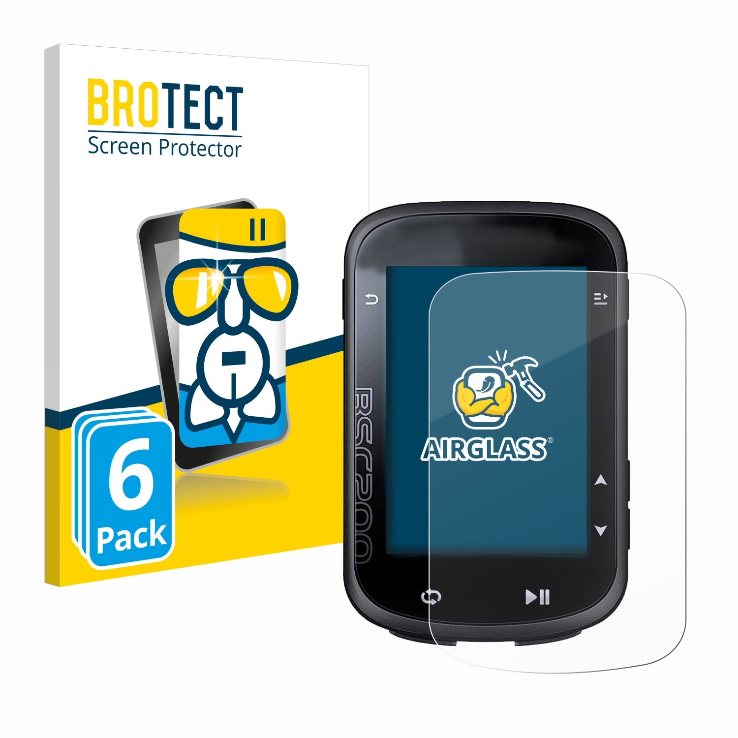 igpsport 6x klare BROTECT Schutzfolie(für Airglass BSC200)