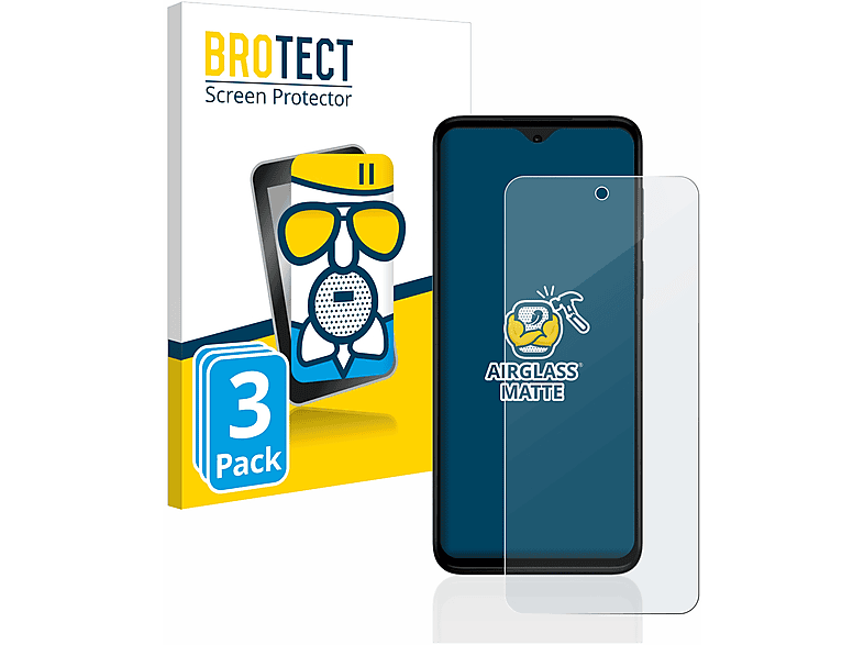 BROTECT 3x Airglass matte Schutzfolie(für Motorola Moto G Stylus (2023))