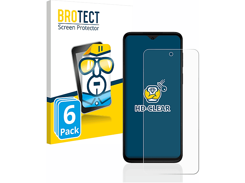 (2023)) BROTECT Moto klare Schutzfolie(für Stylus Motorola 6x G