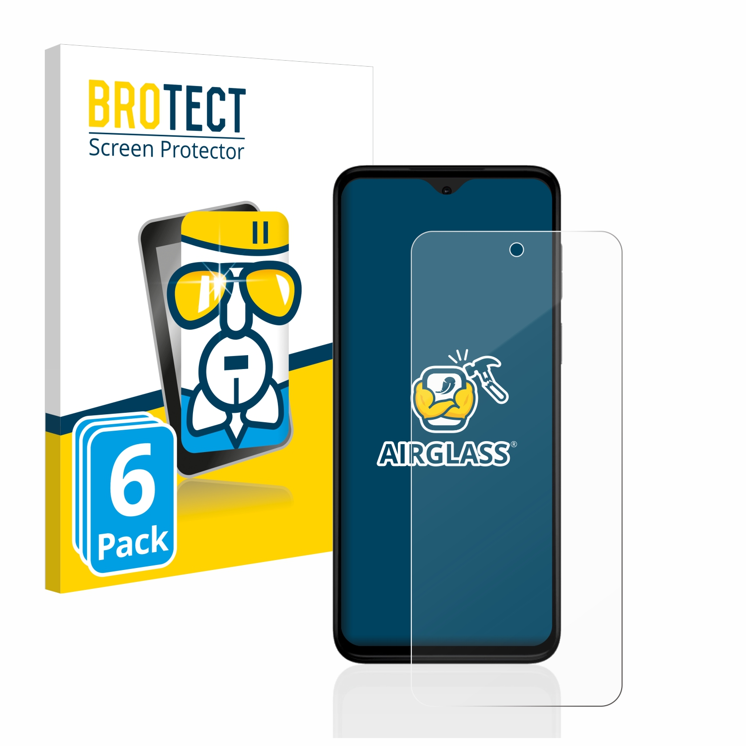 BROTECT 6x Airglass klare Schutzfolie(für G Stylus Moto Motorola (2023))