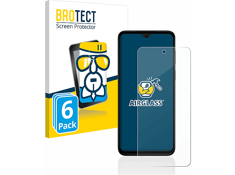 BROTECT 6x Airglass klare Schutzfolie(für Motorola Moto G Stylus (2023))