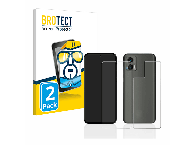 klare 30 Motorola Neo) Edge Schutzfolie(für BROTECT 2x