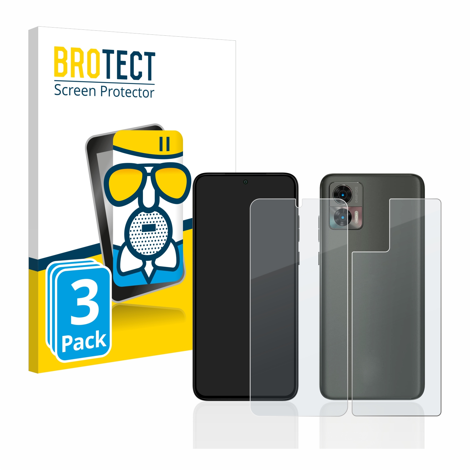 Neo) Schutzfolie(für matte 30 3x BROTECT Edge Airglass Motorola