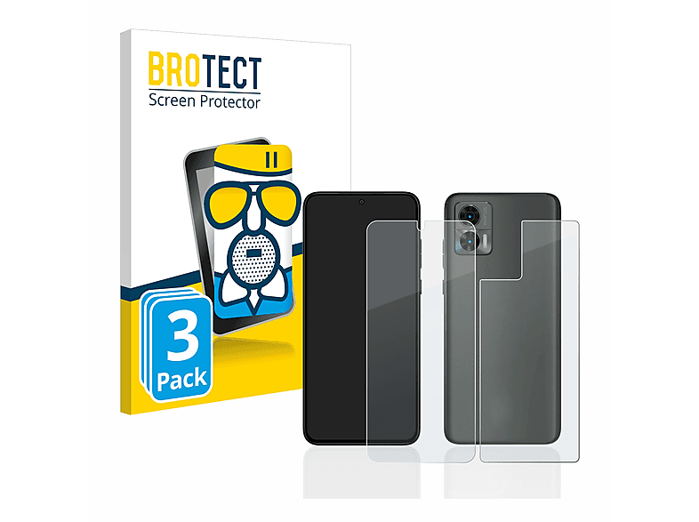 BROTECT 3x Airglass matte Schutzfolie(für Motorola Edge 30 Neo)