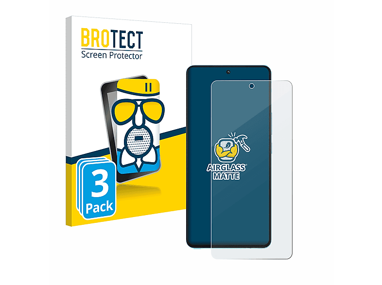 BROTECT 3x Airglass matte Schutzfolie(für Vivo Neo iQOO 7 Pro)