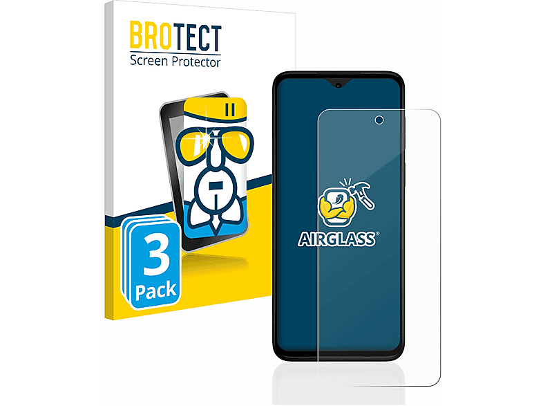 3x Airglass (2023)) G Motorola Stylus klare BROTECT Schutzfolie(für Moto