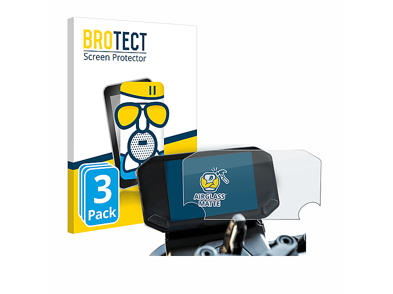 BROTECT 3x Airglass matte Schutzfolie(für VOGE 350 AC) | Navi-Taschen & -Schutzfolien