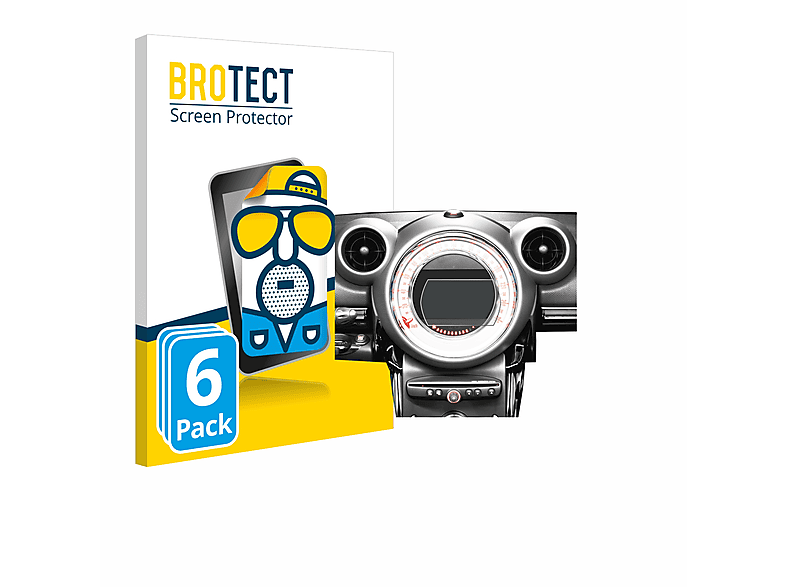 BROTECT 6x matte Schutzfolie(für Mini Countryman R60 2010-2016 Infotainment System)