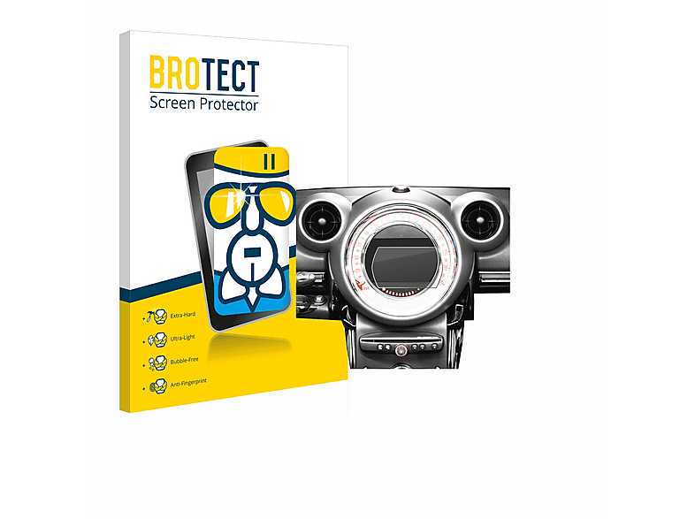 System) Schutzfolie(für 2010-2016 BROTECT Countryman Infotainment Airglass R60 Mini klare