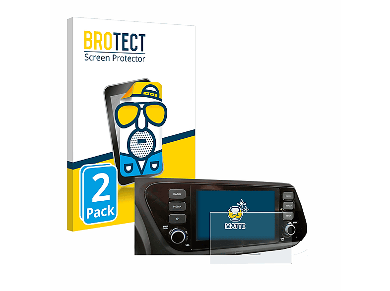 BROTECT 2x matte Schutzfolie(für Hyundai 2020 i20 8\