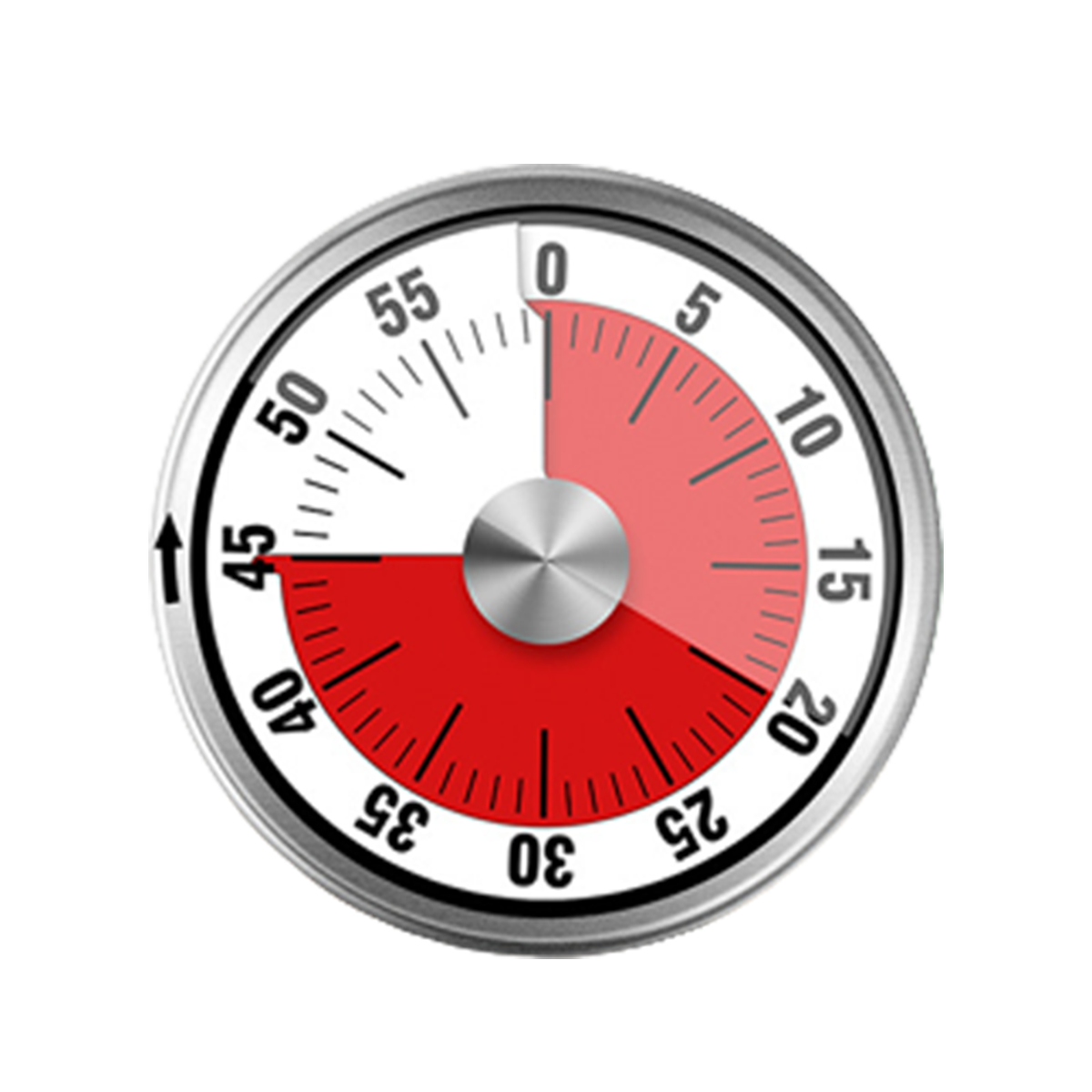 SYNTEK Küchentimer Edelstahl Kochen Backen mechanisch Küchen-Timer Timer Countdown-Timer Zeitmanagement mit Magnet