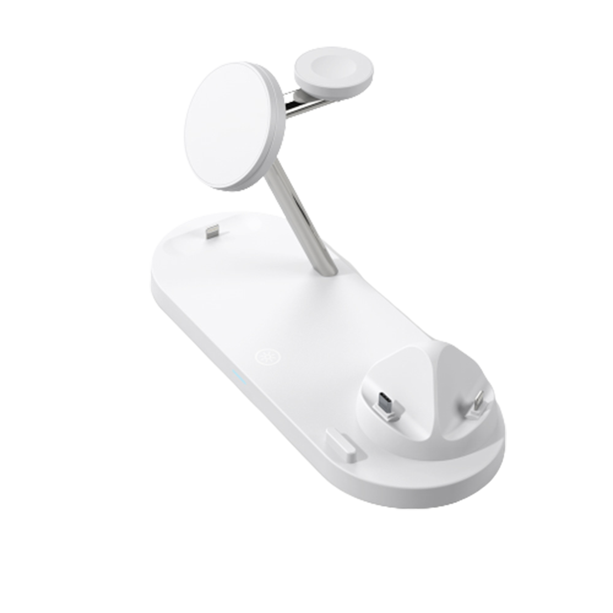 SYNTEK Drahtloses Ladegerät in 1 für Ladegerät Schwarz Kopfhörerhalter Multifunktion Uhr xiaomi, Apple Ladegerät Handy 3 drahtloses