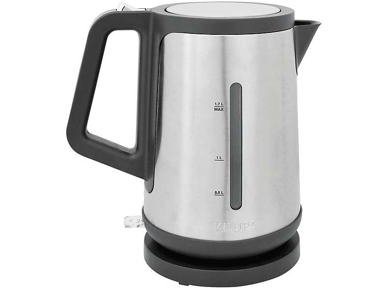 KRUPS BW 442 D Wasserkocher, Edelstahl/Schwarz MediaMarkt
