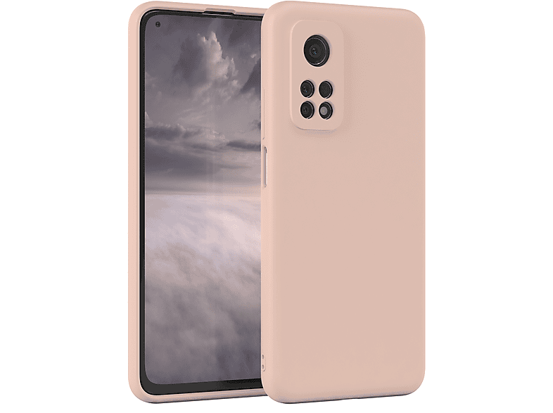 EAZY CASE Mi Rosa Matt, 10T 5G 10T Backcover, Silikon / Xiaomi, TPU Altrosa / 5G, Handycase Pro Mi