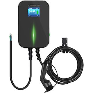 Cargador para coches eléctricos - CLOVER FITNESS BS20-BC-7KW, Negro