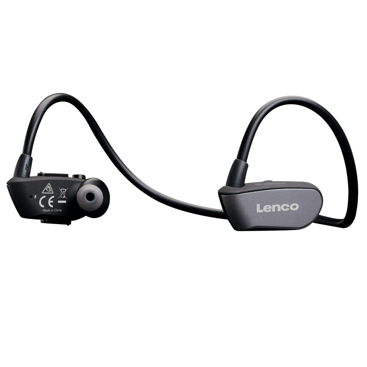 LENCO BTX-860BK, In-ear Bluetooth Headphone Schwarz-Grau Bluetooth