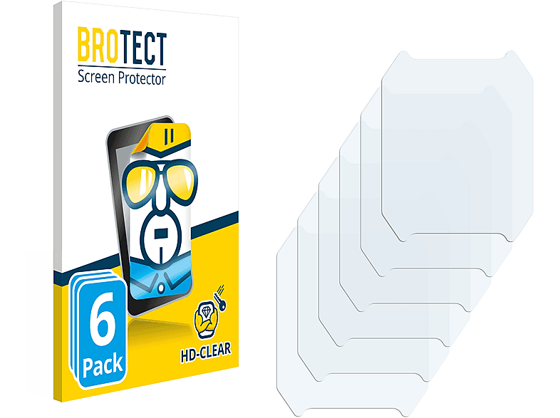 BROTECT 6x klare Schutzfolie(für C20 JRLinco 1.72\