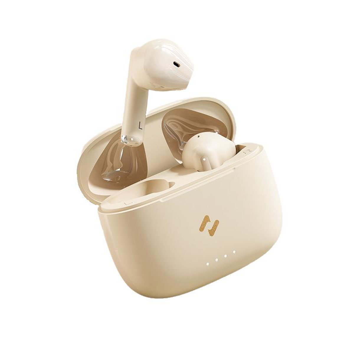 Bluetooth-Kopfhörer Hohe Wireless Akkulaufzeit, lange Klangqualität, Bluetooth Weiß ENC Headset: In-ear BRIGHTAKE