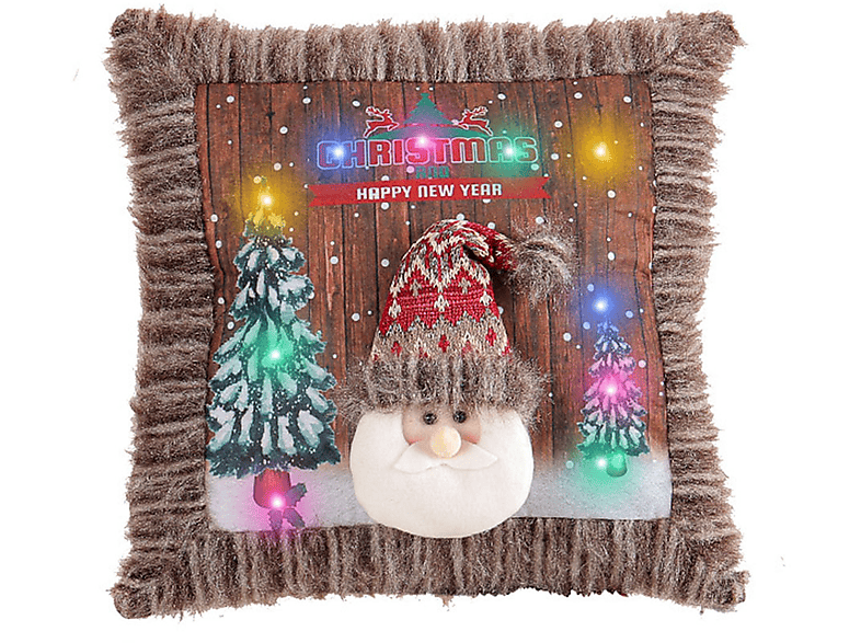 BRIGHTAKE Weihnachtsdekoration - Leuchtendes Magische Feststimmung für Kopfkissenbezug Plüschkissen