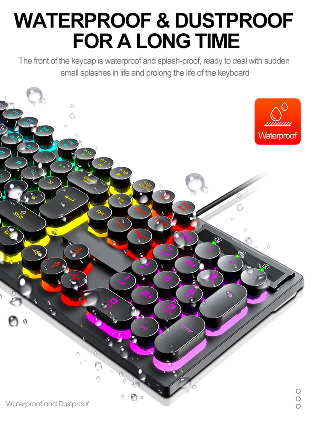 und Tastatur Stil - Einem, BRIGHTAKE Retro Gaming in Punk Präzision Tastatur
